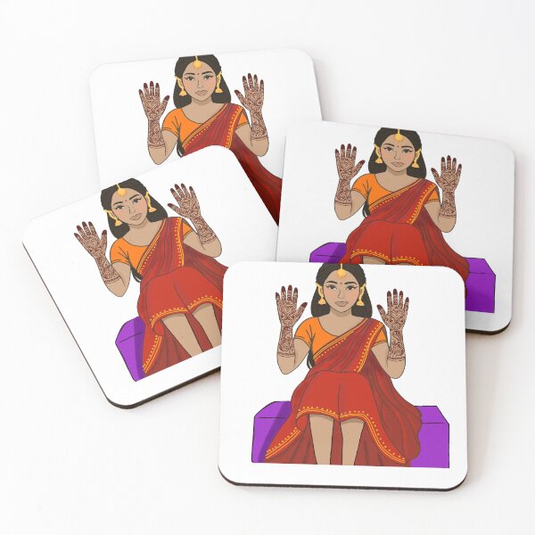 Item preview, Haldi Mehendi Sangeet Indian Bangladeshi Pakistani Bride designed and sold by ArtByAnika.