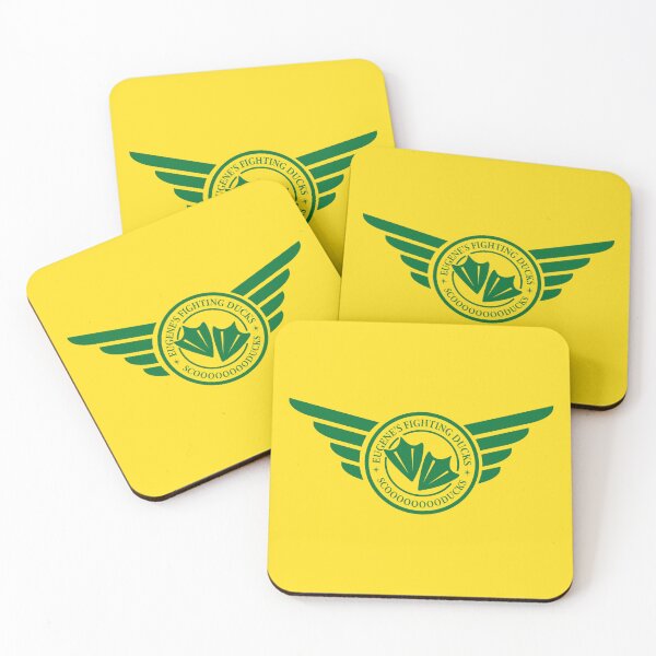 Item preview, Eugene's Fighting Ducks Retro Badge - Green Design designed and sold by G2Creative.