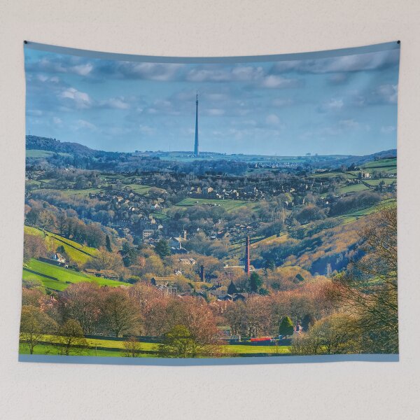 Item preview, Holmfirth and Emley Moor Mast designed and sold by Alisonchambers2.