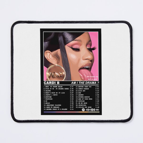 Item preview, Cardi B Tracklist designed and sold by BubblegumCircut.