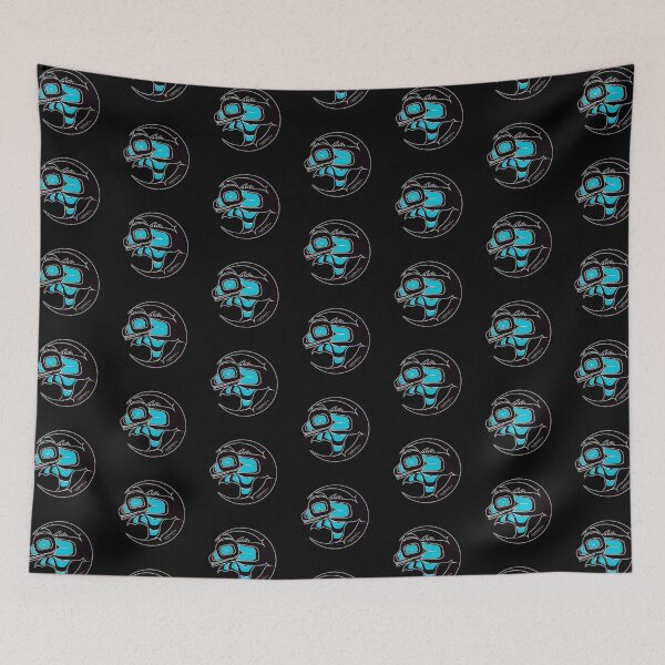 Item preview, Bear cub blue tribal design designed and sold by SpeakthunderArt.