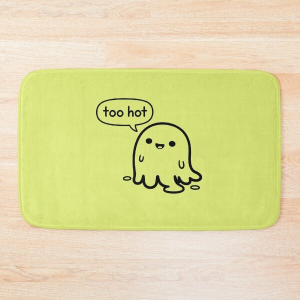 Item preview, Too Hot Ghost Sticker | Funny Melting Ghost Shirt | Cute Minimal Spooky Aesthetic designed and sold by Raw Tigers.