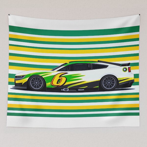 Item preview, No.6 Brad Keselowski Nascar Side View designed and sold by PitWallArt.