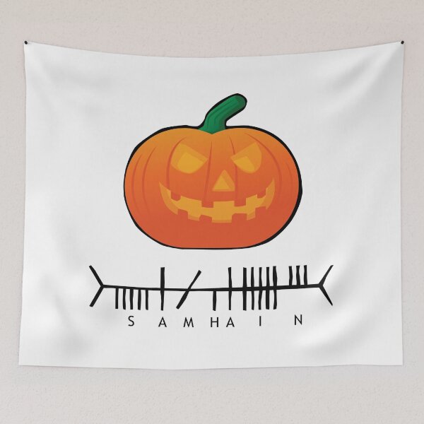 Item preview, Samhain / Halloween pumpkin - Ogham script designed and sold by TotalKejas.