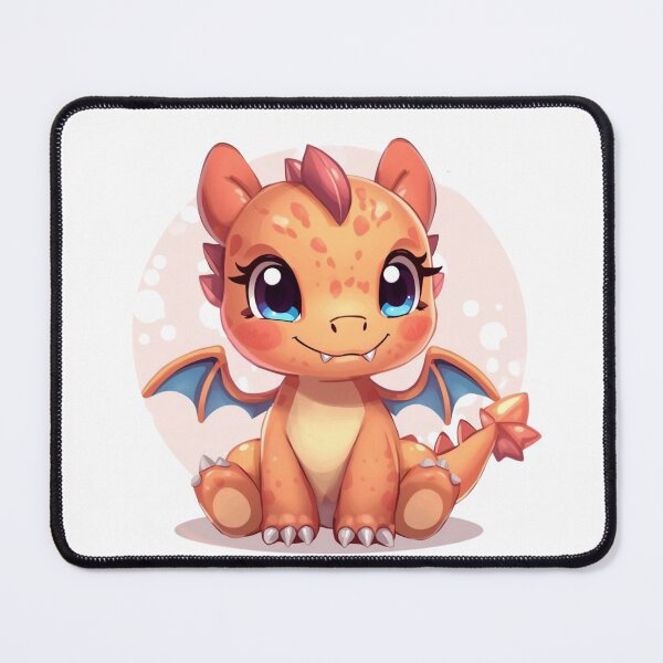 Item preview, Kawaii Baby Dragon Design – Cute Fantasy Creature Soft Aesthetic Magical Illustration designed and sold by CosmicCutouts.