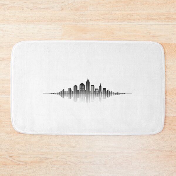 Item preview, City Skyline Sound Wave Minimal Urban Design designed and sold by VibeFactoryOfc.