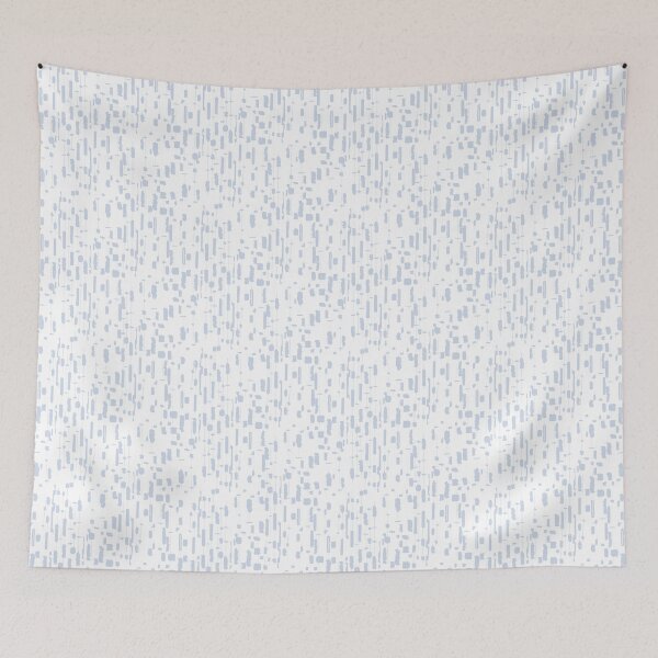 Aperçu de l'œuvre Tissage en vannerie - Lignes originales - bleu et blanc créée et vendue par Stephanie Fiona Design.