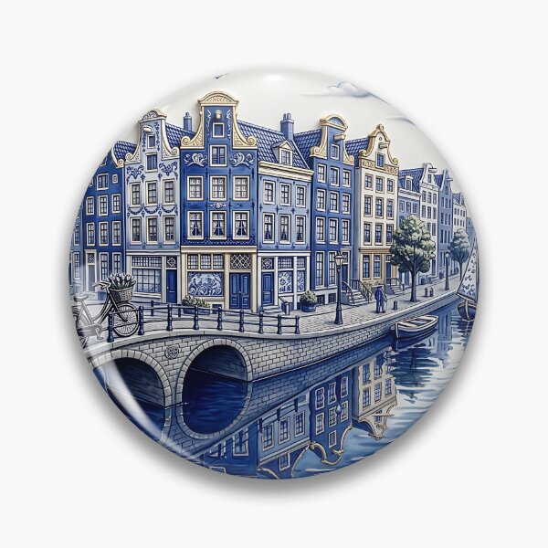 Item preview, Amsterdam Delft Canal Reflections designed and sold by House of Blue.