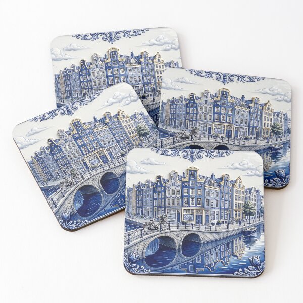 Item preview, Amsterdam Delft Canal Reflections designed and sold by House of Blue.