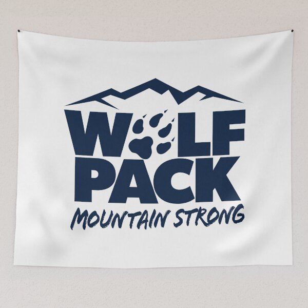 Item preview, Wolf Pack Mountain Strong - UNR Inspired Design-Blue designed and sold by G2Creative.