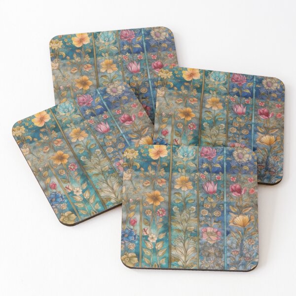 Item preview, Artistic Vertical Floral Panels Watercolor Botanical Pattern designed and sold by pinkal.