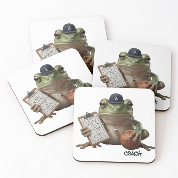 Item preview, Basketball Coach - Funny Sports Humor Frog Meme designed and sold by Arts Paradise.