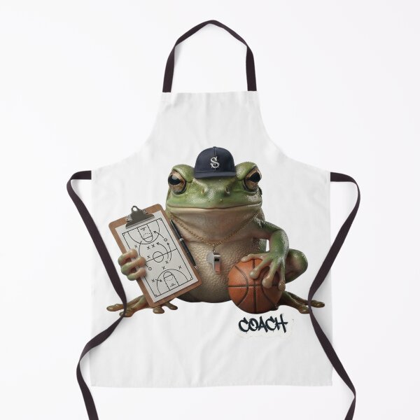 Item preview, Basketball Coach - Funny Sports Humor Frog Meme designed and sold by Arts Paradise.