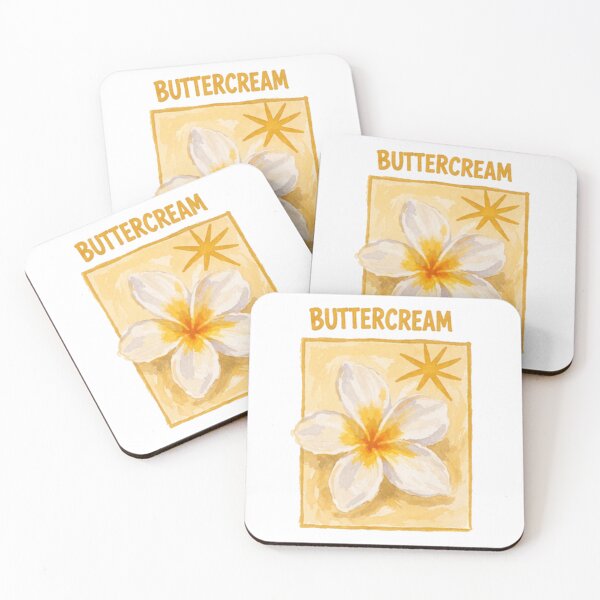 Item preview, Buttercream Floral Design | Soft Aesthetic Flowers | Pastel Typography Art designed and sold by Mialunaa.