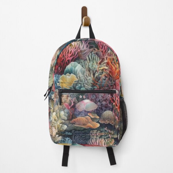 Item preview, Vibrant Underwater Coral Reef Watercolor Botanical Sea Pattern designed and sold by pinkal.
