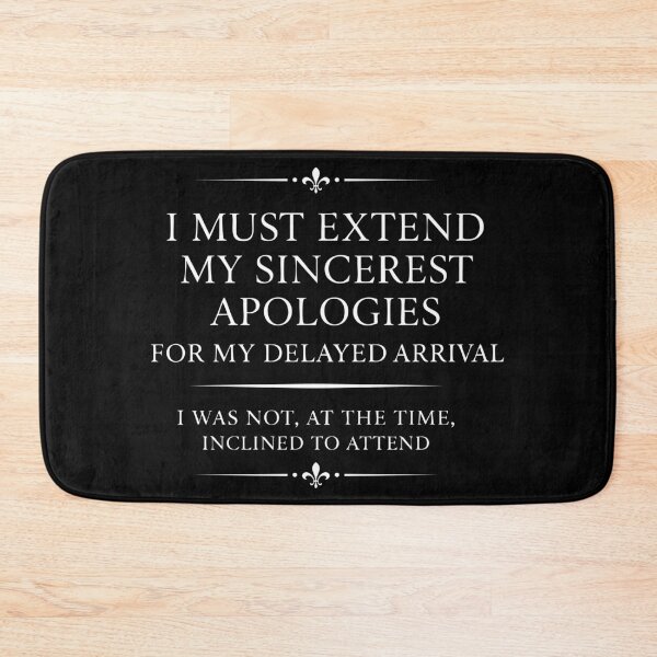 Item preview, Formal Apology Sarcastic Quote Vintage Gentleman Humor designed and sold by CamaleonDesigns.
