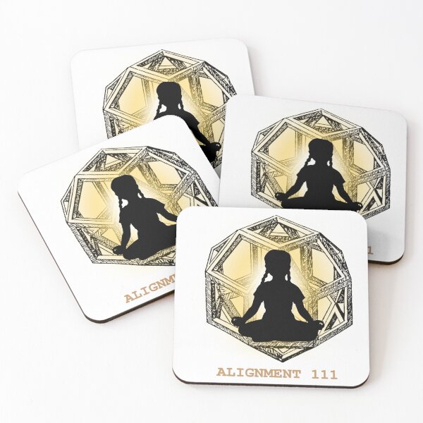 Item preview, Meditation Girl Sacred Geometry Spiritual Yoga Art designed and sold by area248.