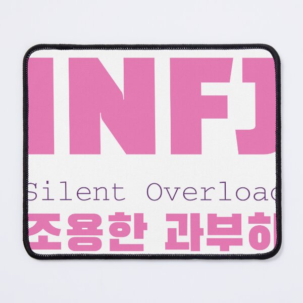 Item preview, INFJ Silent Overload Korean Typography Design designed and sold by aikdreams.