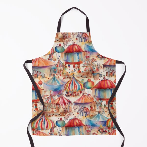 Item preview, Whimsical Watercolor Carnival Circus Tents and Animals Seamless Pattern designed and sold by pinkal.