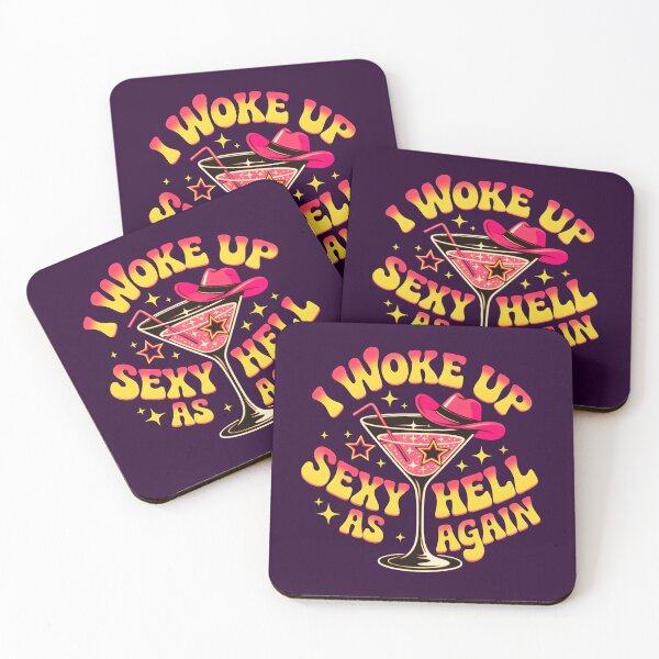 Item preview, Funny I Woke Up Sexy As Hell Again Retro Disco Aesthetic Design designed and sold by Zayavca.