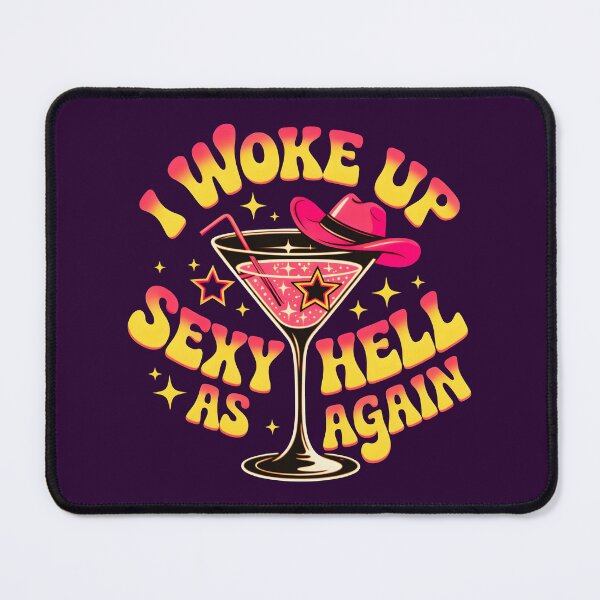 Item preview, Funny I Woke Up Sexy As Hell Again Retro Disco Aesthetic Design designed and sold by Zayavca.