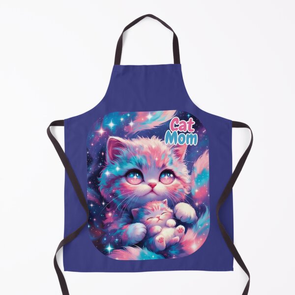 Item preview, Cosmic Cat Mom Galaxy Kitten Art designed and sold by GlowingTales.
