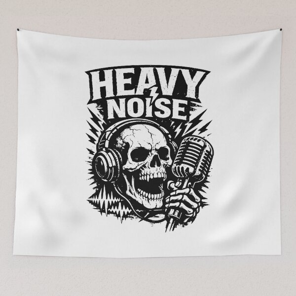 Item preview, Heavy Noise Skull Headphones Mic designed and sold by SnappyPNG.
