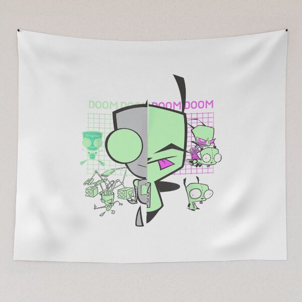 Item preview, Gir Doom Grid Techno Split Face Art designed and sold by SiddoMingalo.