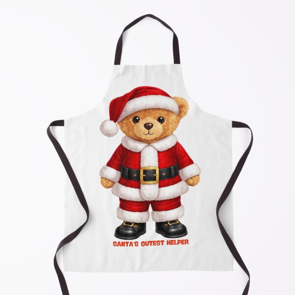 Item preview, Santa's Cutest Helper – Teddy Bear in Christmas Suit Illustration designed and sold by CuteBear87.