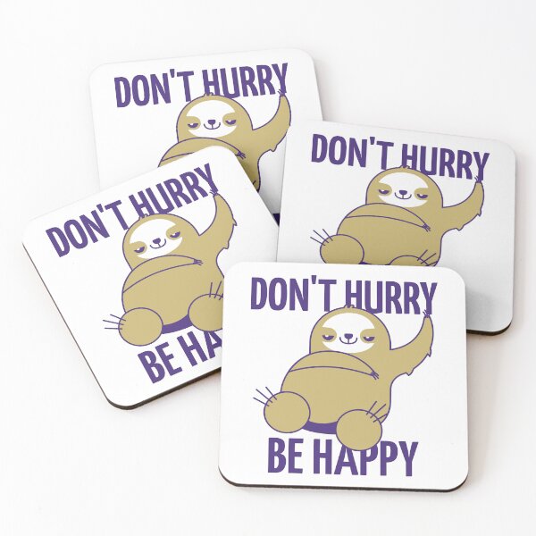 Item preview, Sloth Shirt – Don’t Hurry Be Happy designed and sold by GenesixDesign.