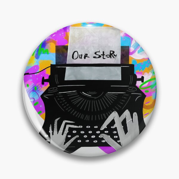 Item preview, Creative Writer - Retro Typewriter with Neon Abstract Art  designed and sold by Tokraz-art.