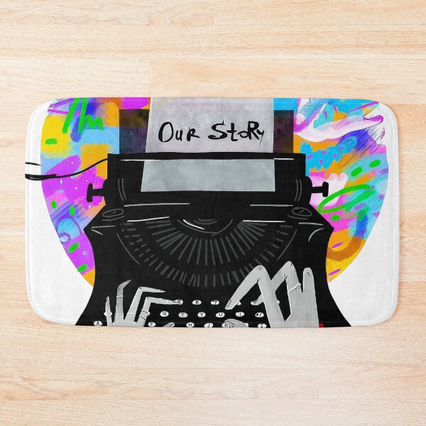 Item preview, Creative Writer - Retro Typewriter with Neon Abstract Art  designed and sold by Tokraz-art.