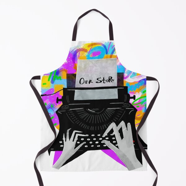 Item preview, Creative Writer - Retro Typewriter with Neon Abstract Art designed and sold by Tokraz-art.