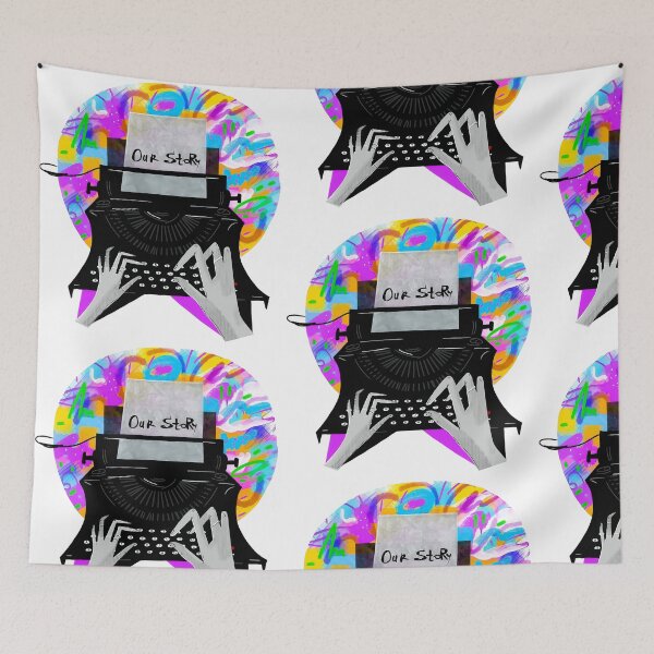 Item preview, Creative Writer - Retro Typewriter with Neon Abstract Art  designed and sold by Tokraz-art.