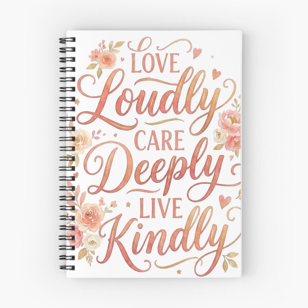 Item preview, Love Loudly Care Deeply Live Kindly designed and sold by KIPDesignsCo.