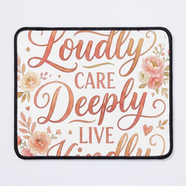 Item preview, Love Loudly Care Deeply Live Kindly designed and sold by KIPDesignsCo.