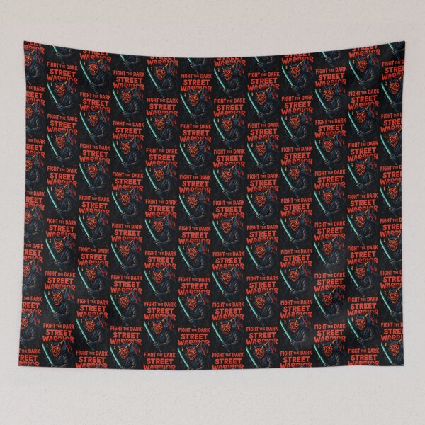 Item preview, Vintage Japanese Samurai Cat Street Warrior designed and sold by SholoStudio.