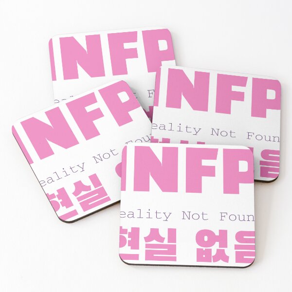 Item preview, INFP Reality Not Found Korean Typography designed and sold by aikdreams.