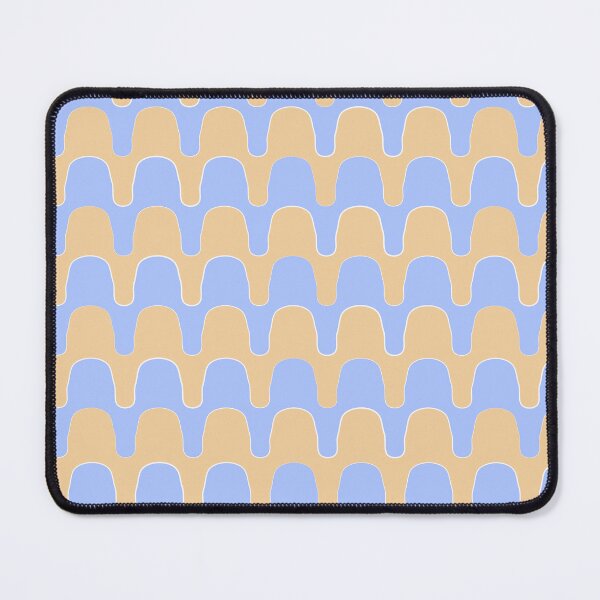 Item preview, Funky Checker Waves - funky lines - orange blue designed and sold by Stephanie Fiona Design.