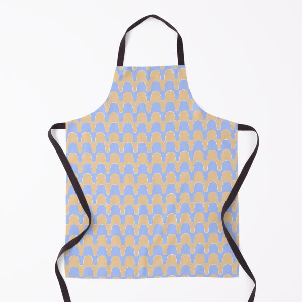 Item preview, Funky Checker Waves - funky lines - orange blue designed and sold by Stephanie Fiona Design.