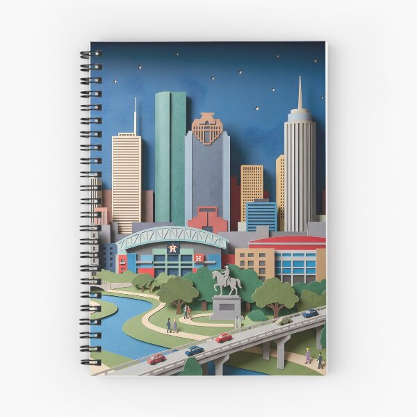 Item preview, Houston Texas America Layered Paper Art Diorama Collage designed and sold by TackyTime.