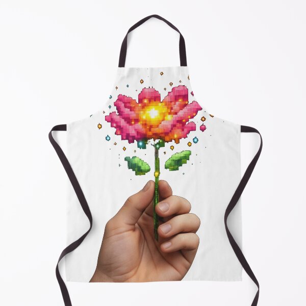 Item preview, Digital Connection Surreal Pixel Hand Flower designed and sold by Retro Mood Co.