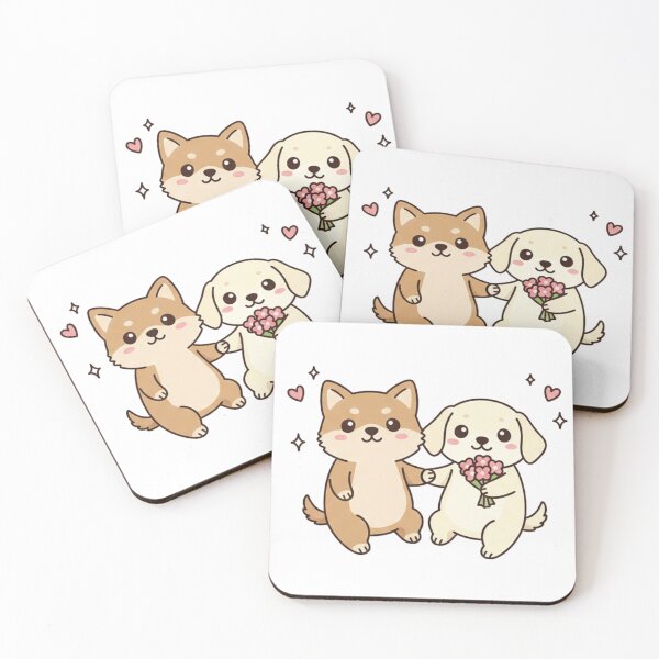 Item preview, Cute Dog Couple designed and sold by CosmicCutouts.