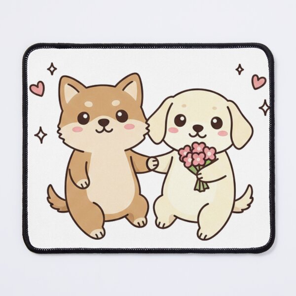 Item preview, Cute Dog Couple designed and sold by CosmicCutouts.