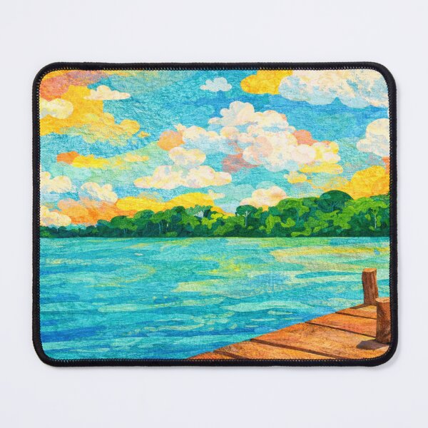 Item preview, Amazon River, boat landing, Mixed Media Digital Collage designed and sold by SWSandraWechner.