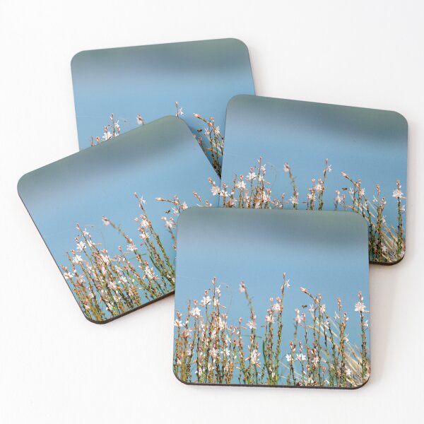 Item preview, Minimal Wildflower Field Against Blue Sky Clean Nature Aesthetic Botanical Background designed and sold by onubi.