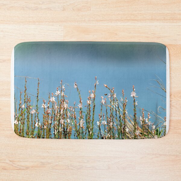 Item preview, Minimal Wildflower Field Against Blue Sky Clean Nature Aesthetic Botanical Background designed and sold by onubi.