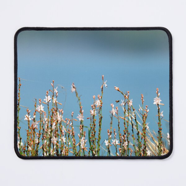 Item preview, Minimal Wildflower Field Against Blue Sky Clean Nature Aesthetic Botanical Background designed and sold by onubi.