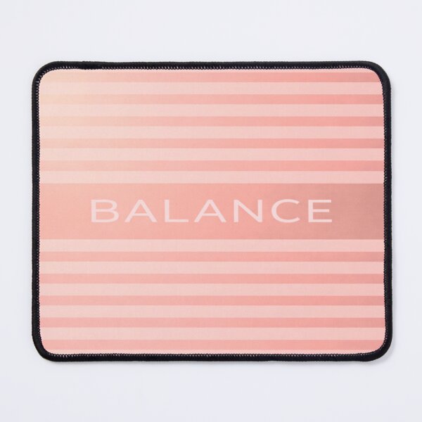 Item preview, Minimal Balance Text Design, Dusty Pink Aesthetic, Soft Neutral Stripes, Calm Minimalist Typography designed and sold by TheSlowShore.