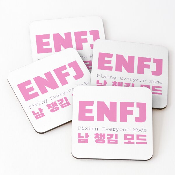 Item preview, ENFJ Fixing Everyone Mode Korean Typography designed and sold by aikdreams.